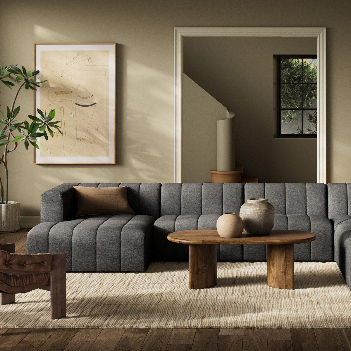 Langham Channeled 6-piece Sectional