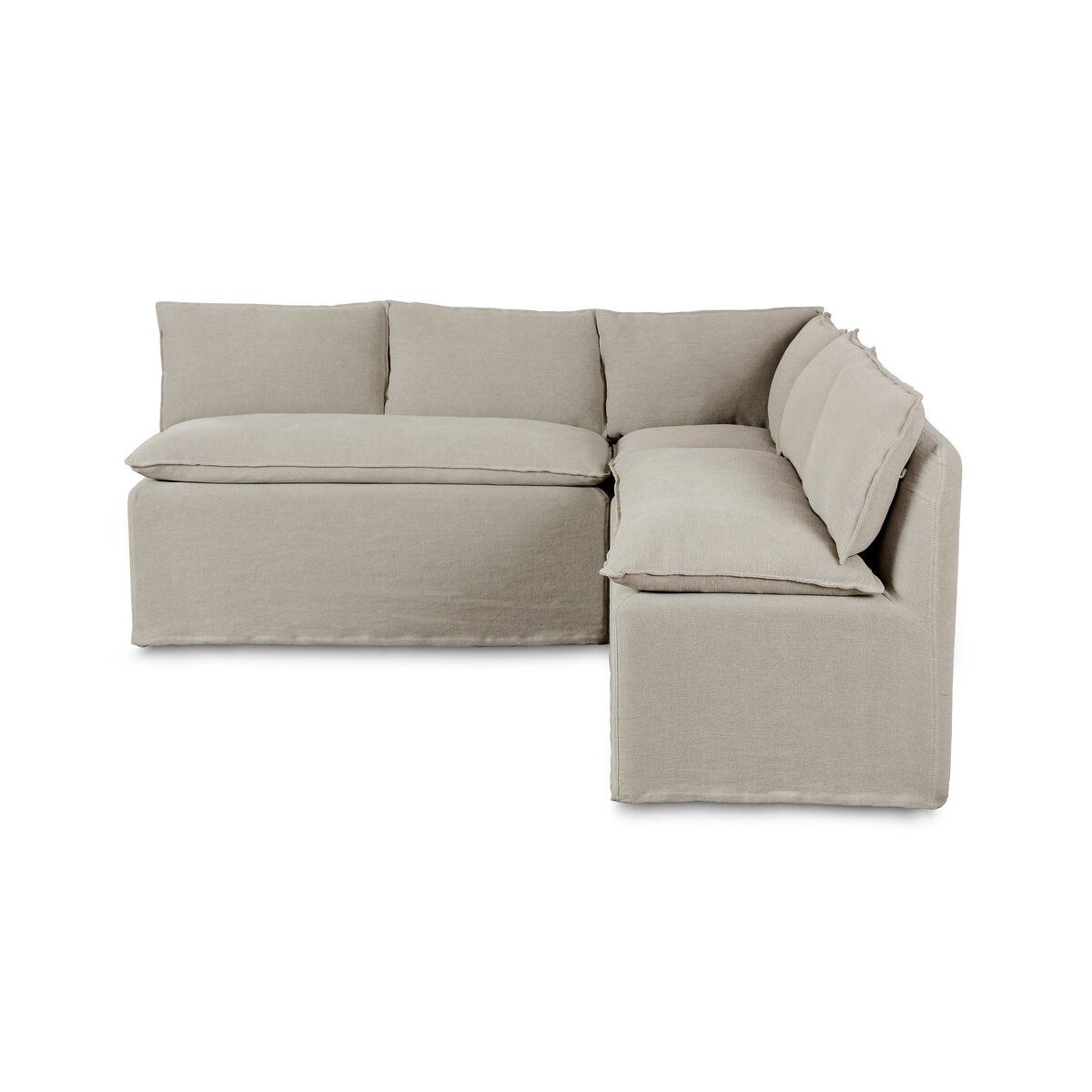 Andre Slipcover Dining Banquette L-shape