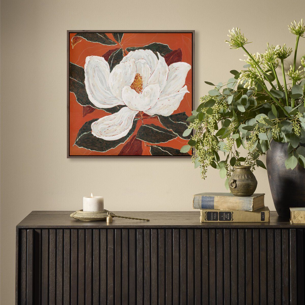 Red Magnolia By Laurel-dawn Latshaw