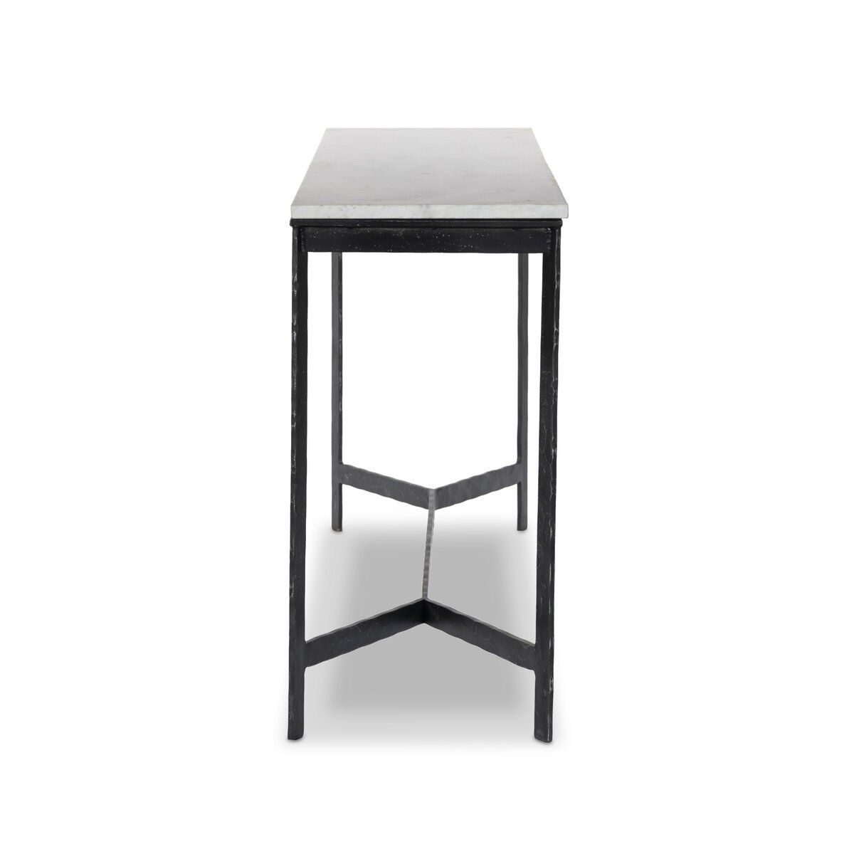 Hammered Iron Console Table
