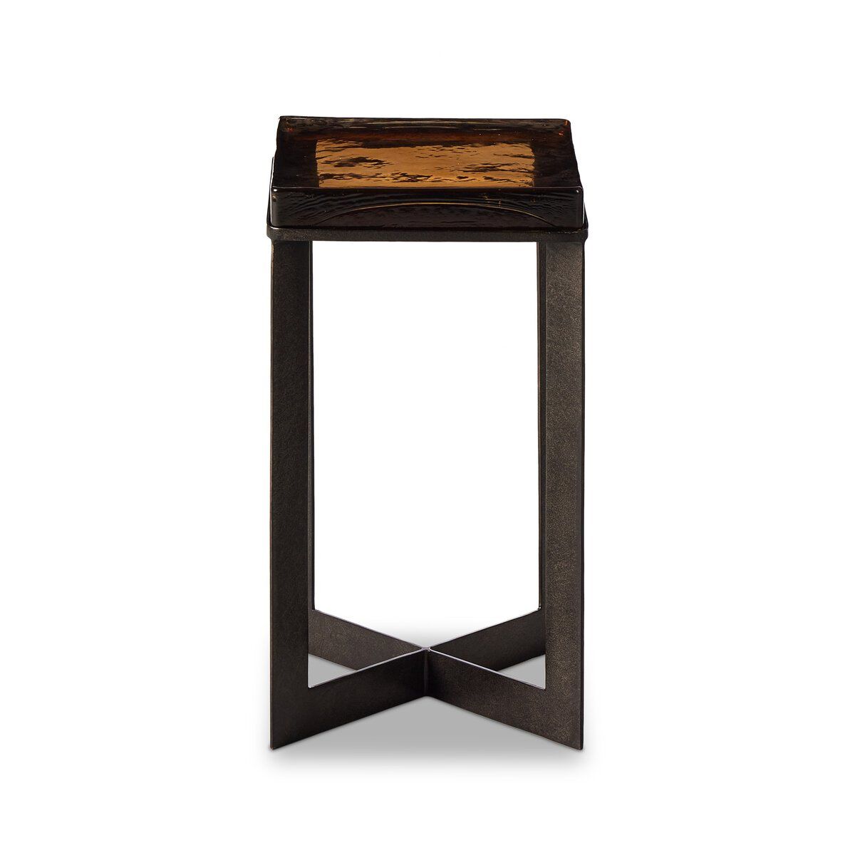 Lennie Cast Glass End Table