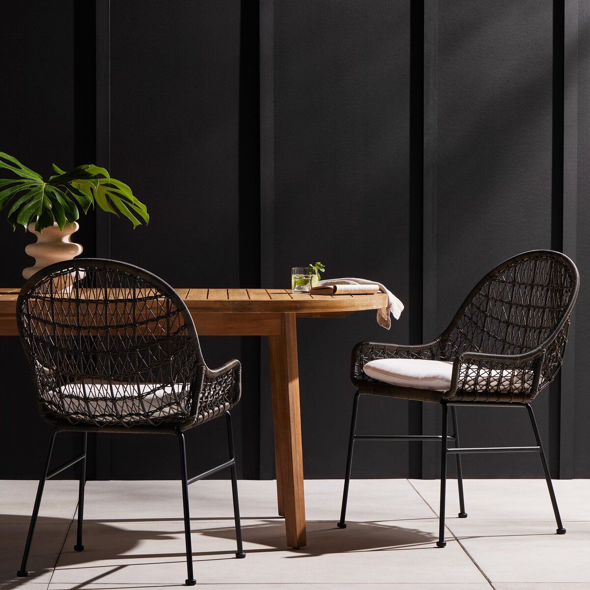 Bandera Outdoor Woven Dining Chair