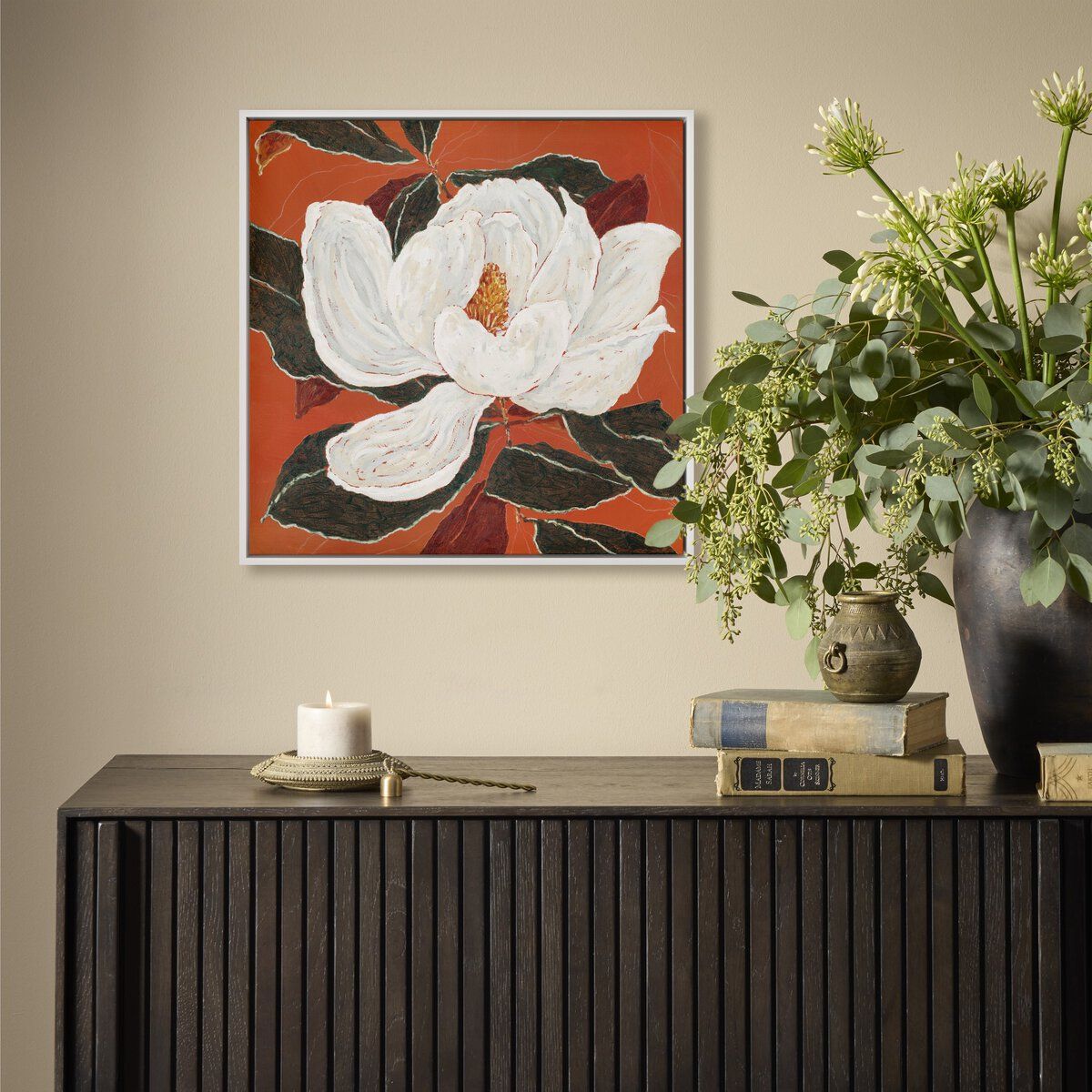 Red Magnolia By Laurel-dawn Latshaw