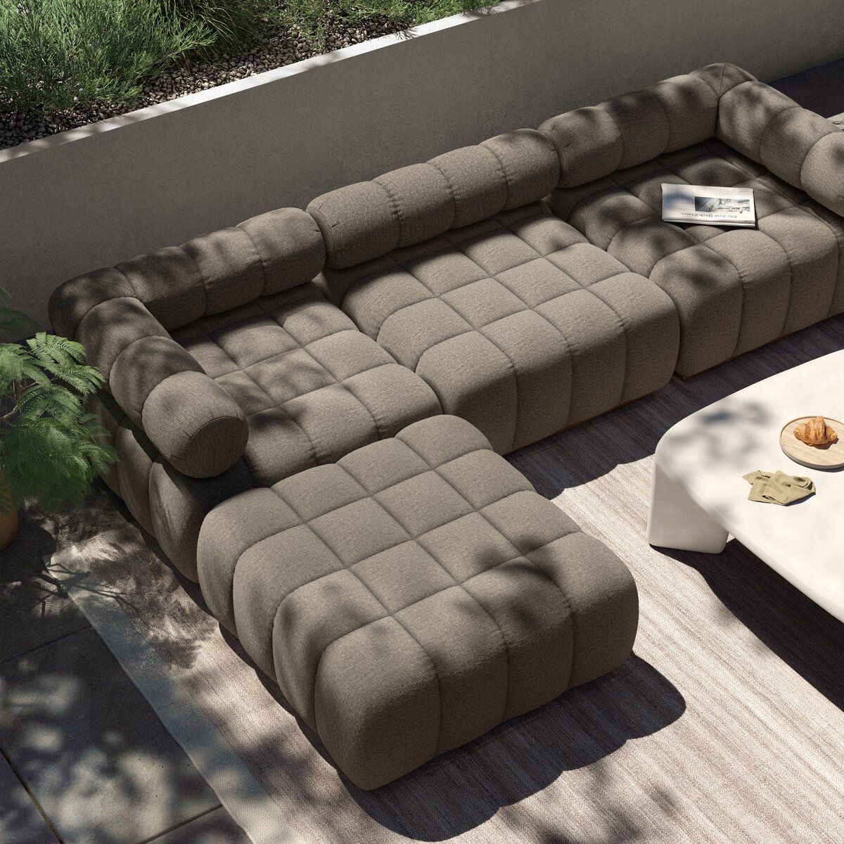 Roma Outdoor 3-piece Sectional