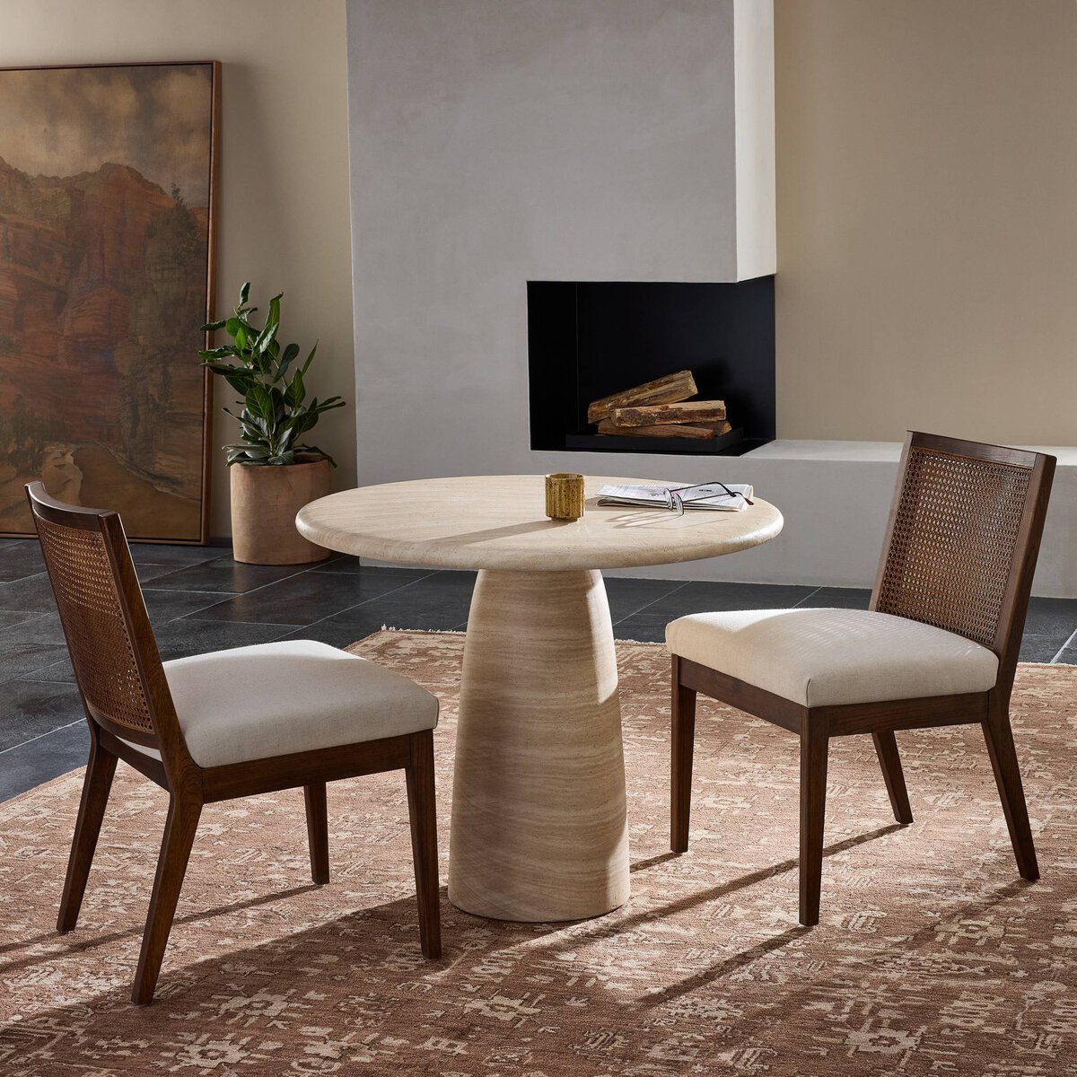 Antonia Cane Armless Dining Chair