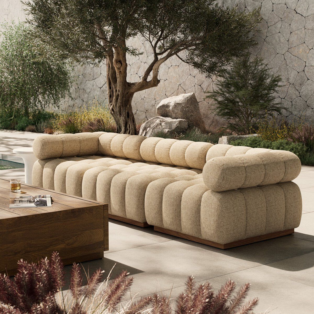 Roma Outdoor 3-piece Sectional