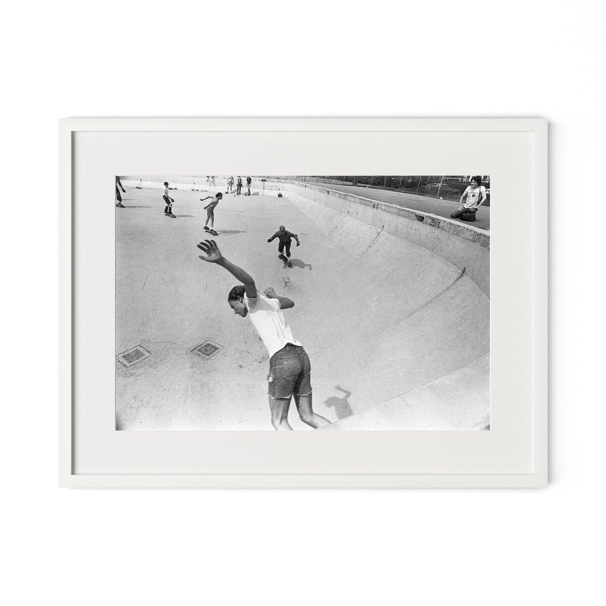 Skateboarding In A Drained Pool I By Barbara Alper