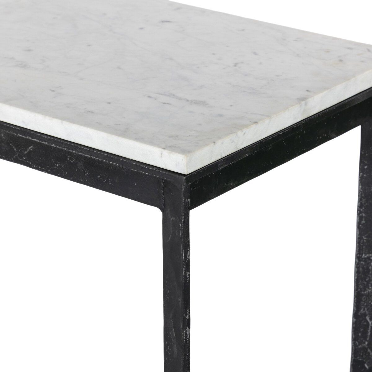 Hammered Iron Console Table