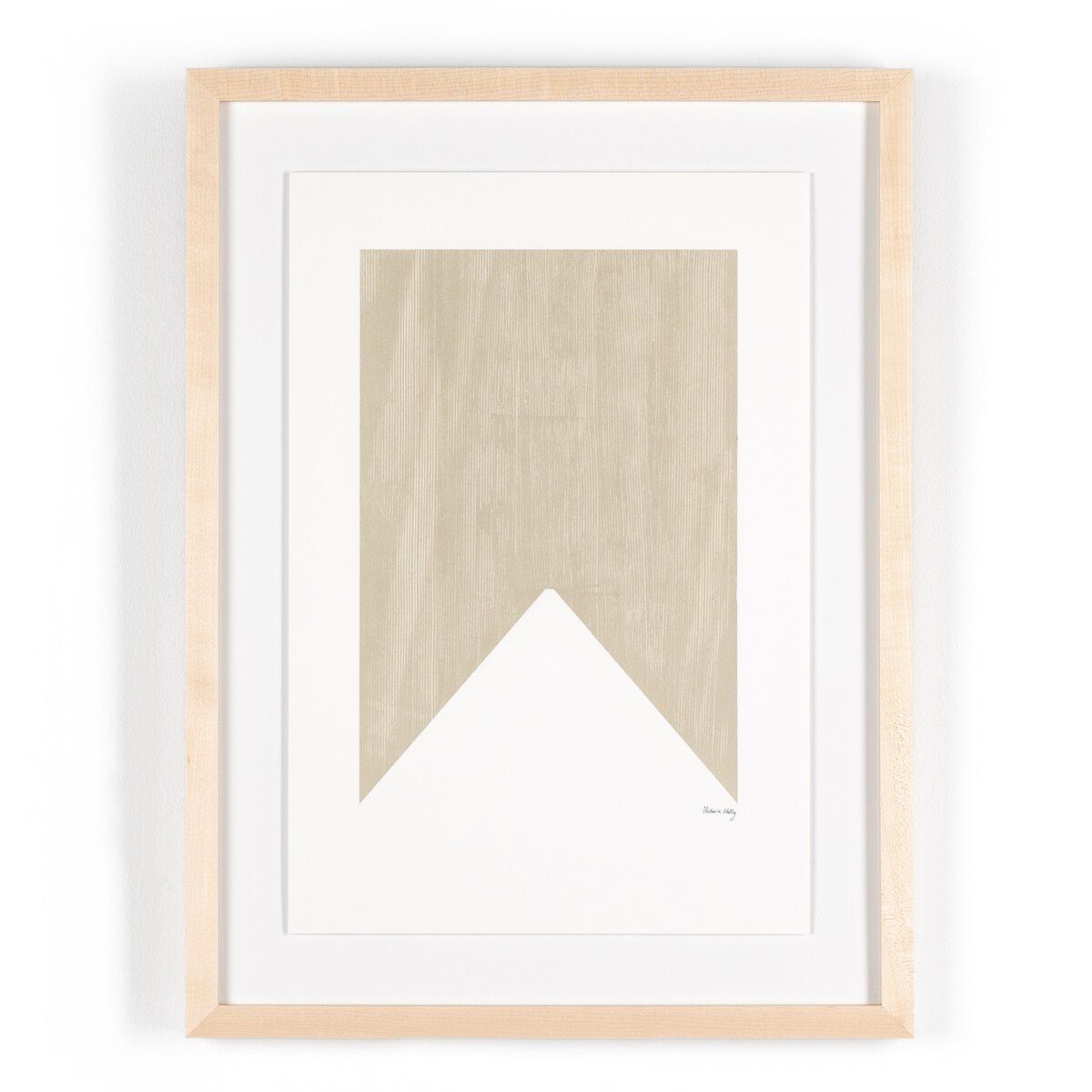 Triangle In Taupe By The Holly Collective