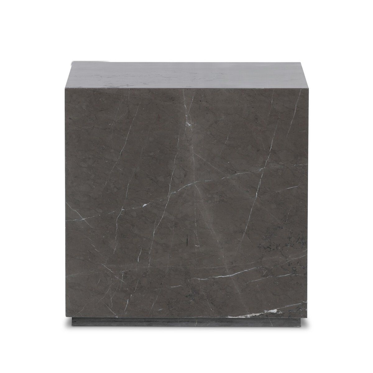 Modern Marble Plinth End Table