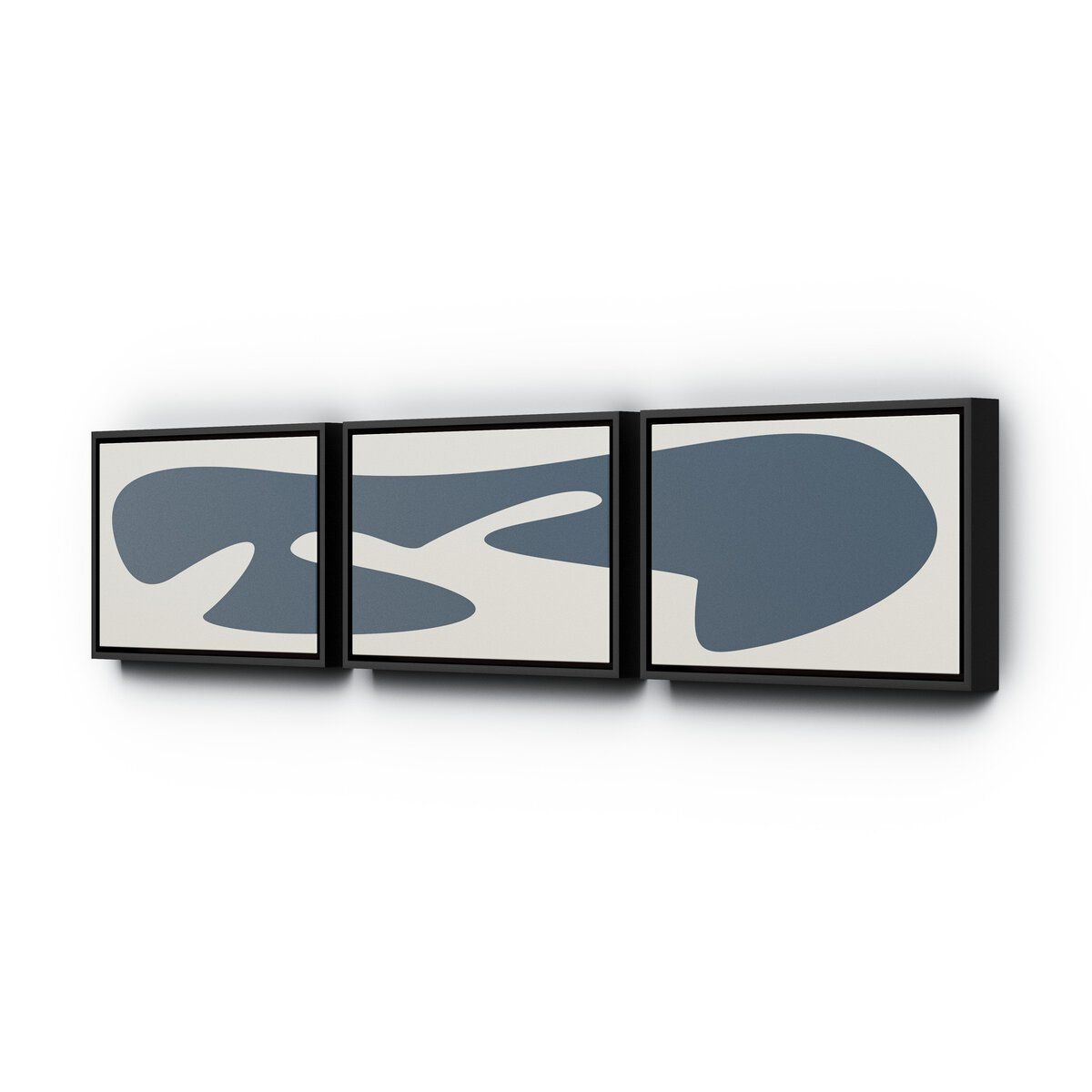 Organic Curves 3 Triptych By Fh Art Studio
