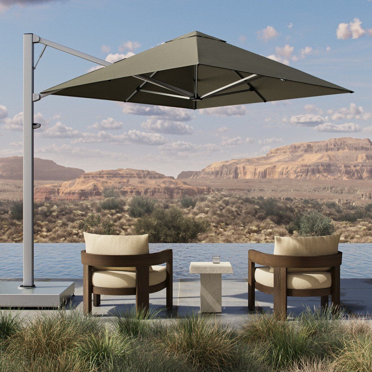 Shadowspec Serenity Outdoor Square Umbrella