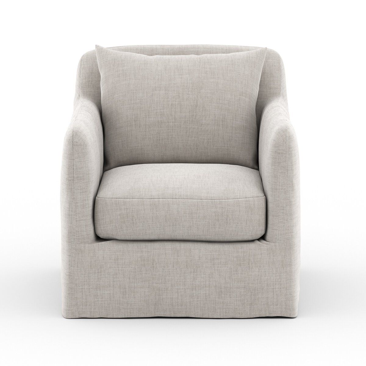 Dade Outdoor Slipcover Swivel Chair
