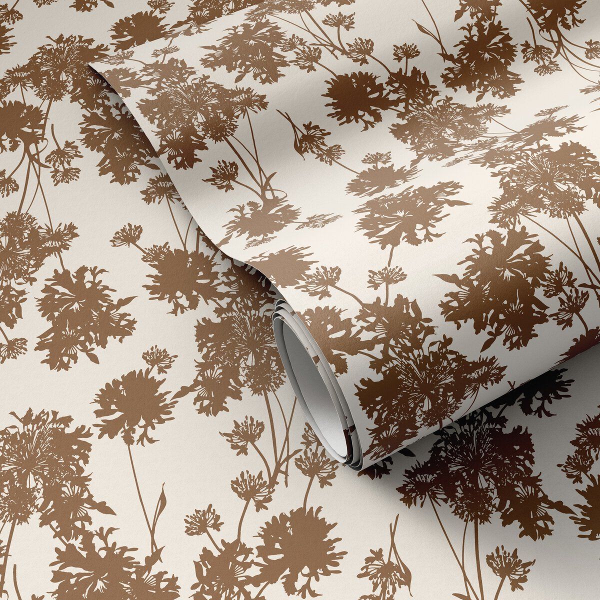 Flora Wallpaper By Gold Rush Art Co.