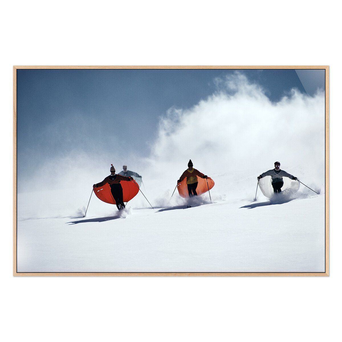 Caped Skiers By Slim Aarons