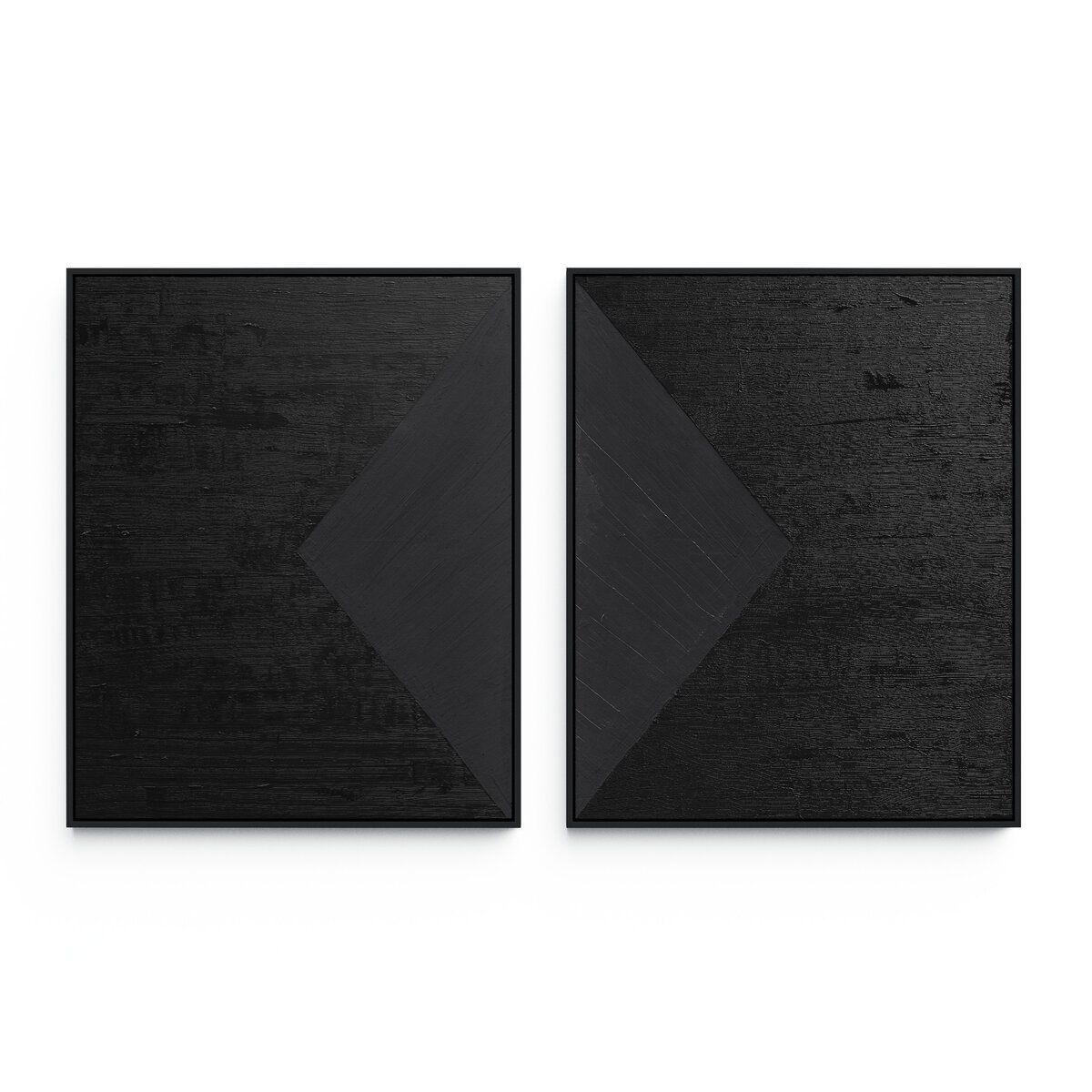 Triangle Diptych By The Holly Collective
