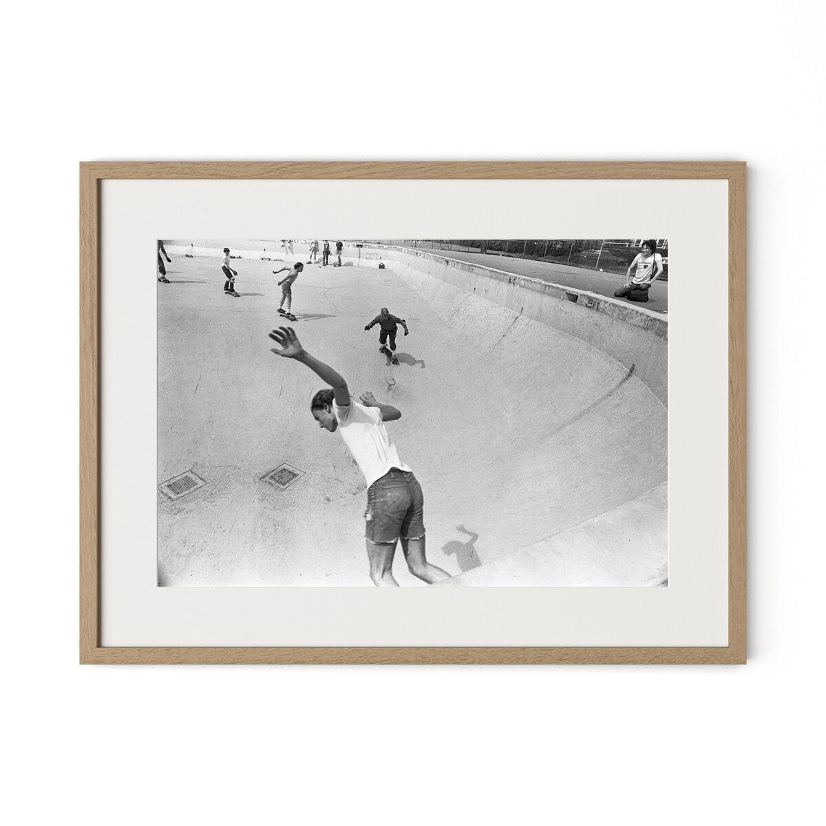 Skateboarding In A Drained Pool I By Barbara Alper