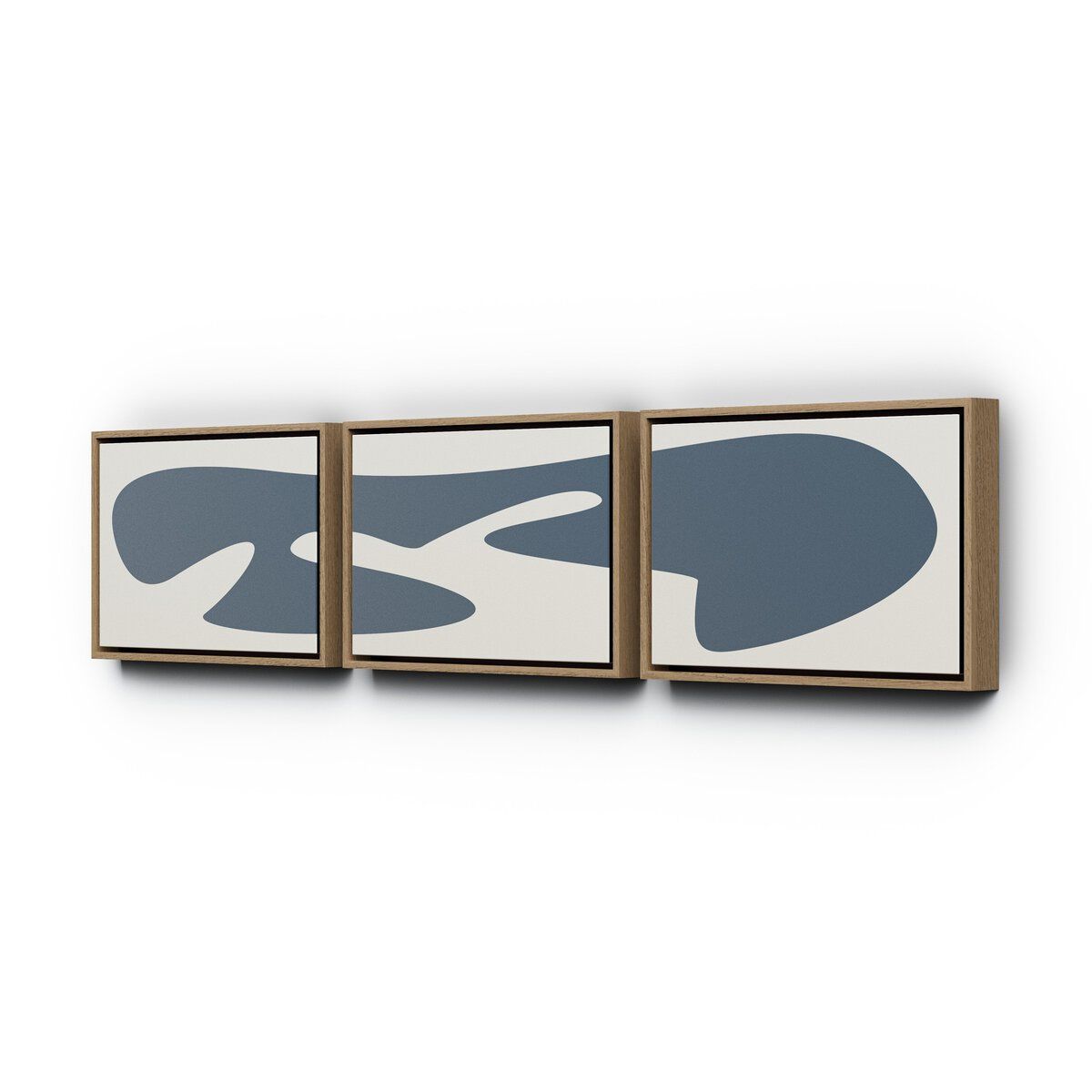 Organic Curves 3 Triptych By Fh Art Studio