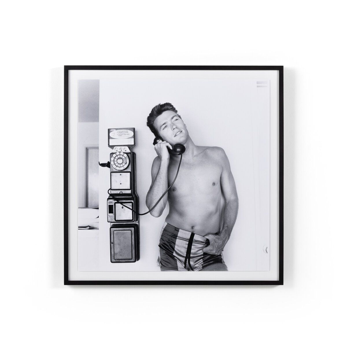 Clint Eastwood Takes A Call By Getty Images