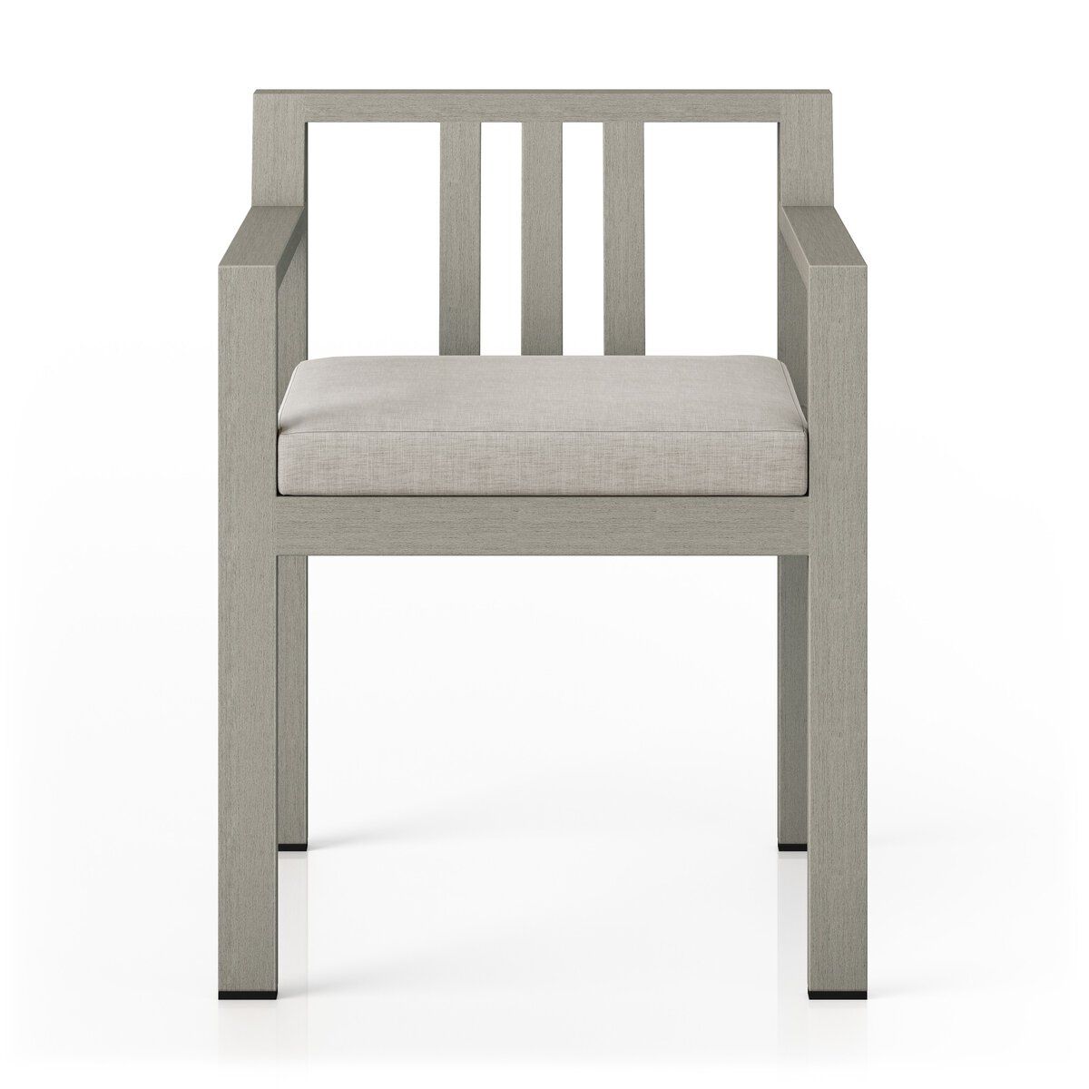 Monterey Outdoor Dining Armchair, Weathered Grey