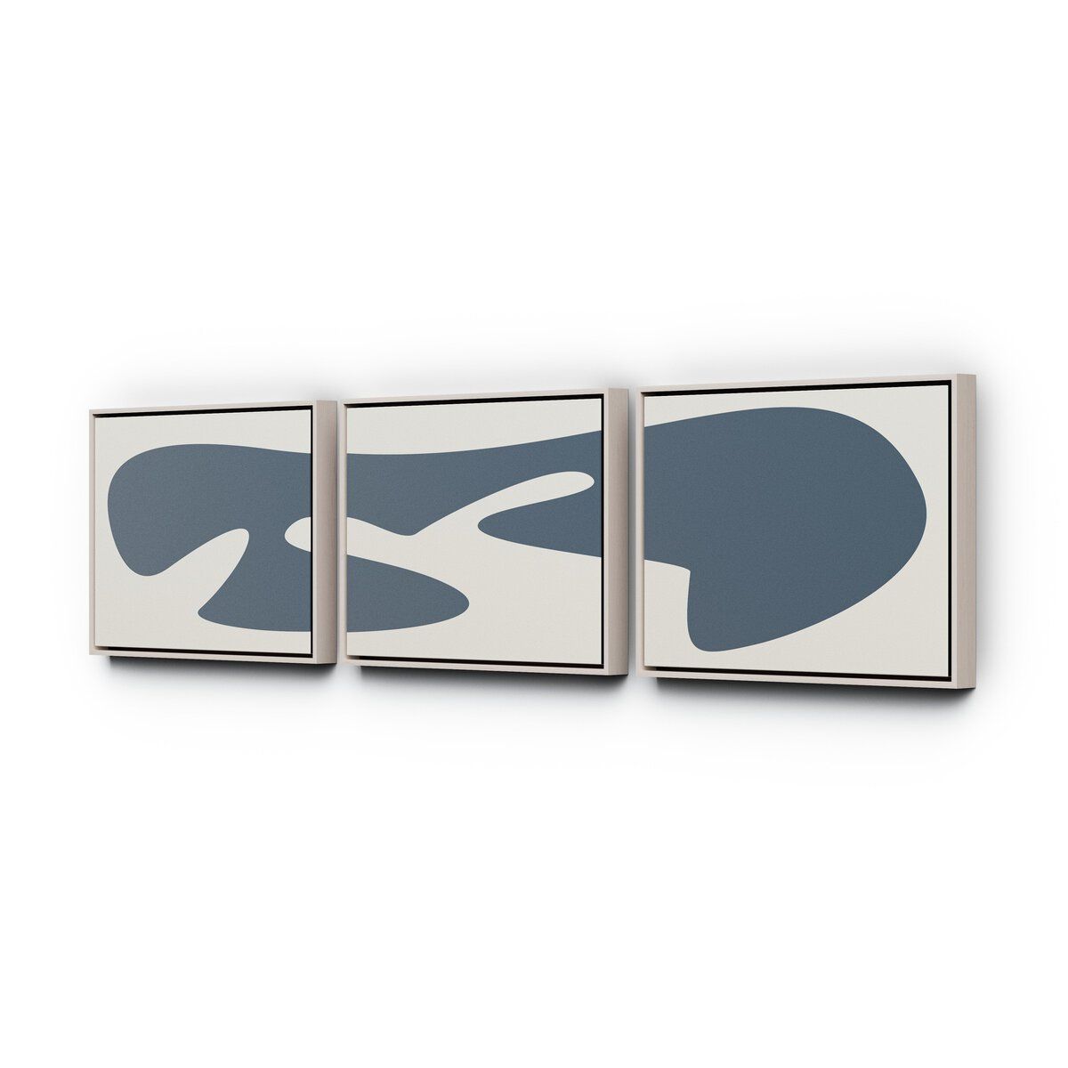 Organic Curves 3 Triptych By Fh Art Studio