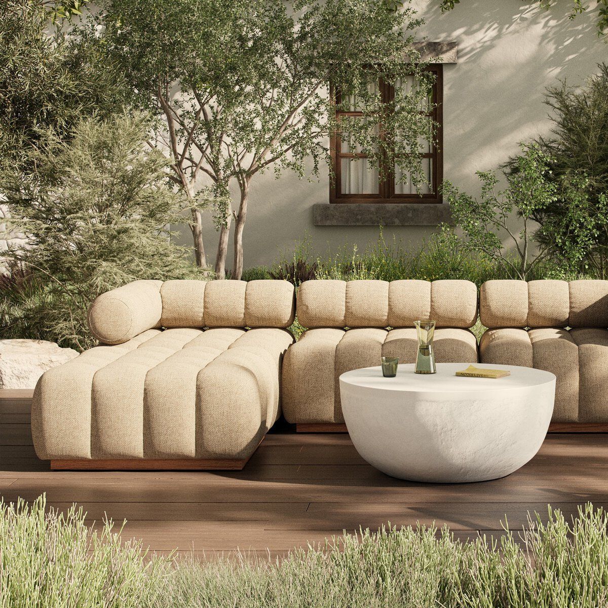 Roma Outdoor 3-piece Sectional