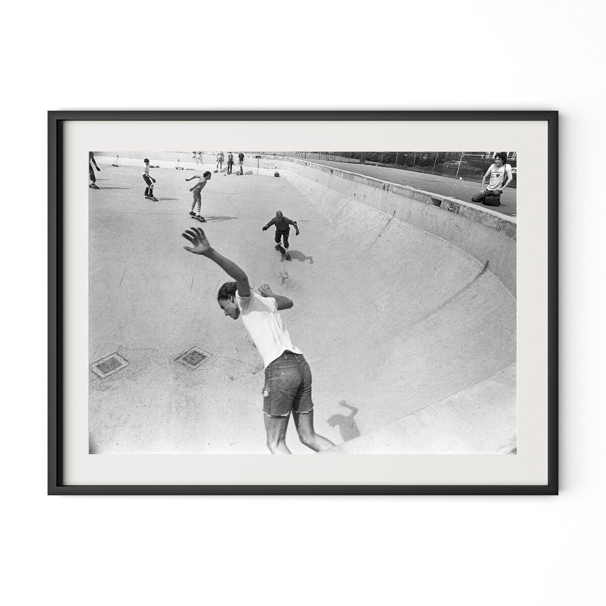 Skateboarding In A Drained Pool I By Barbara Alper