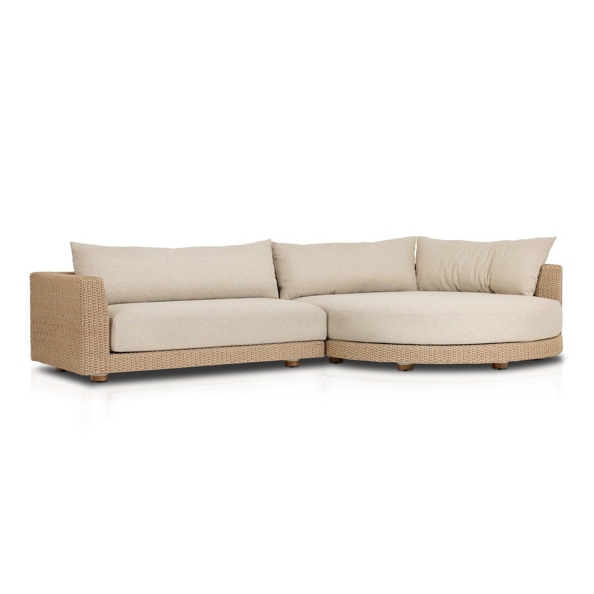 Sylvan Outdoor 2pc Sectional W/chaise