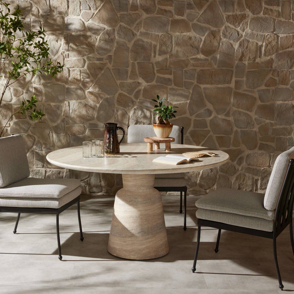 Marsh Outdoor Dining Table-55''