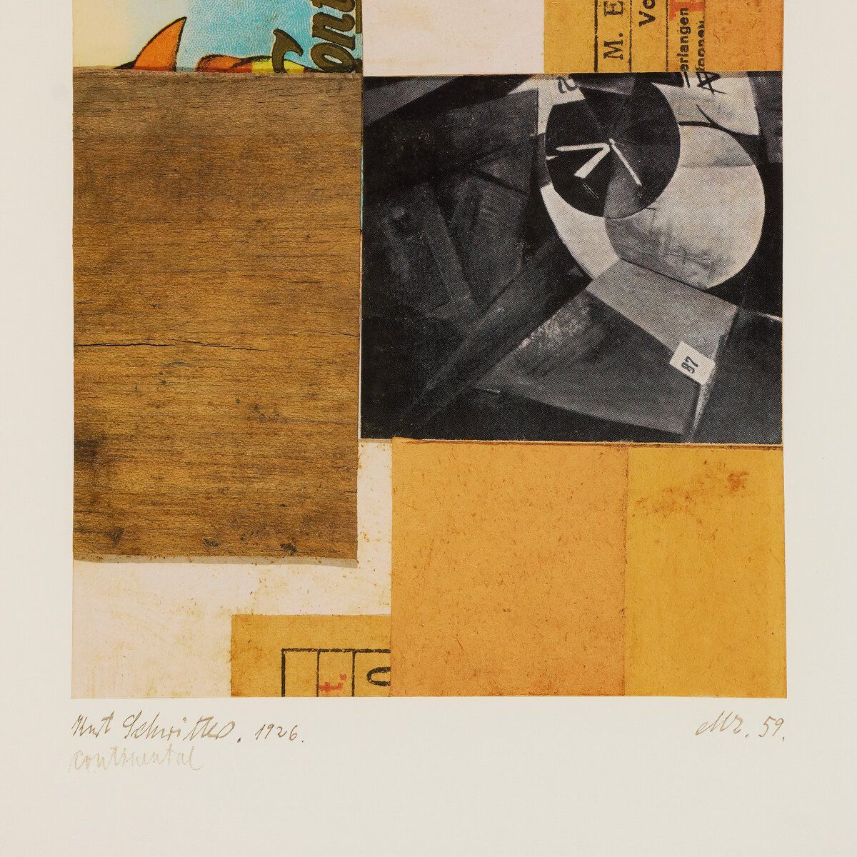 Continental Ephemera By Kurt Schwitters