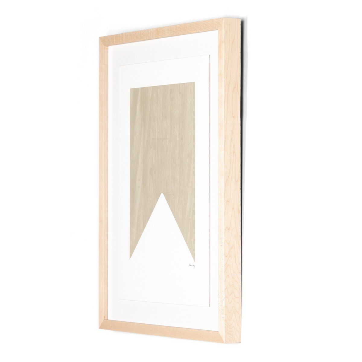 Triangle In Taupe By The Holly Collective