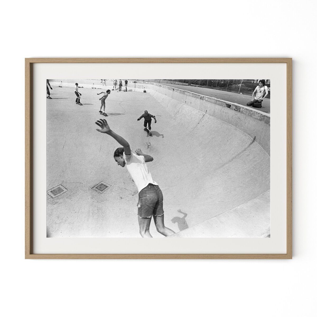 Skateboarding In A Drained Pool I By Barbara Alper