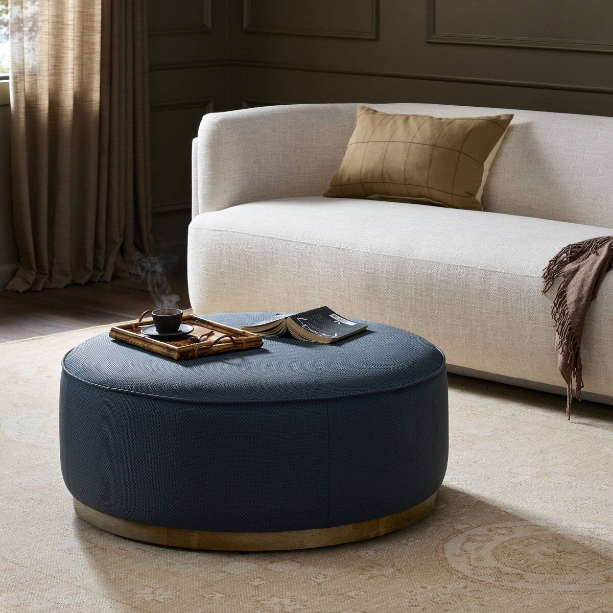 Sinclair Large Round Ottoman