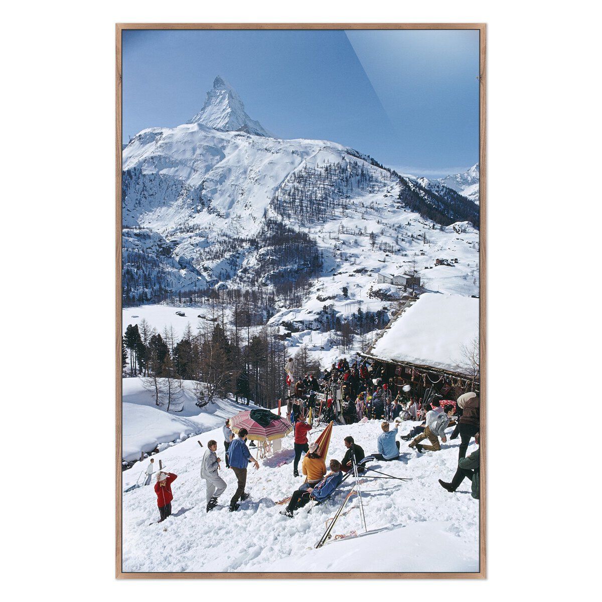 Zermatt Skiing Ii By Slim Aarons