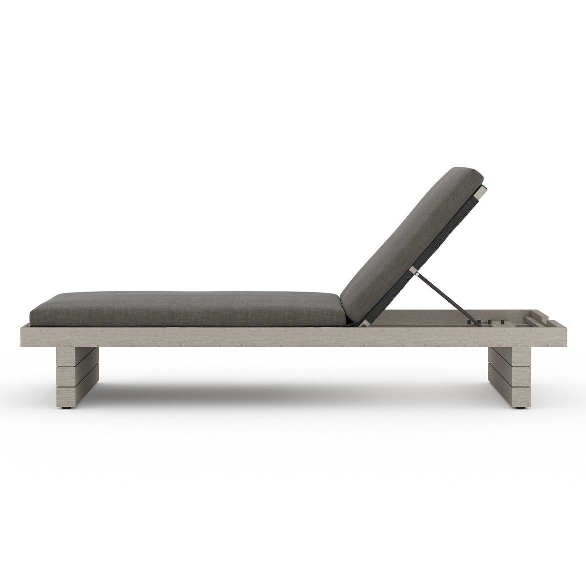 Leroy Outdoor Chaise - Weathered Grey