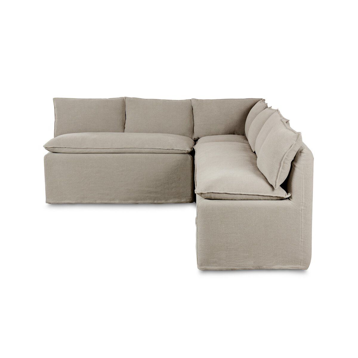Andre Slipcover Dining Banquette L-shape