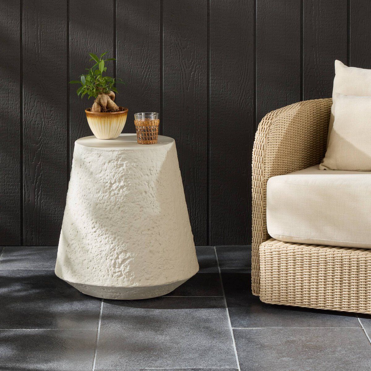 Otero Outdoor Tapered End Table