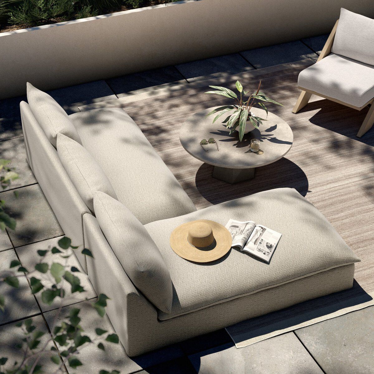Grant Outdoor 2-piece Sectional