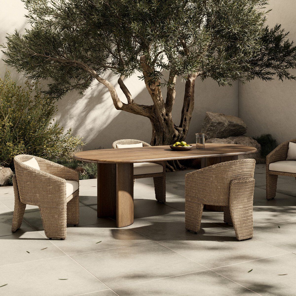 Paden Outdoor Dining Table-94"