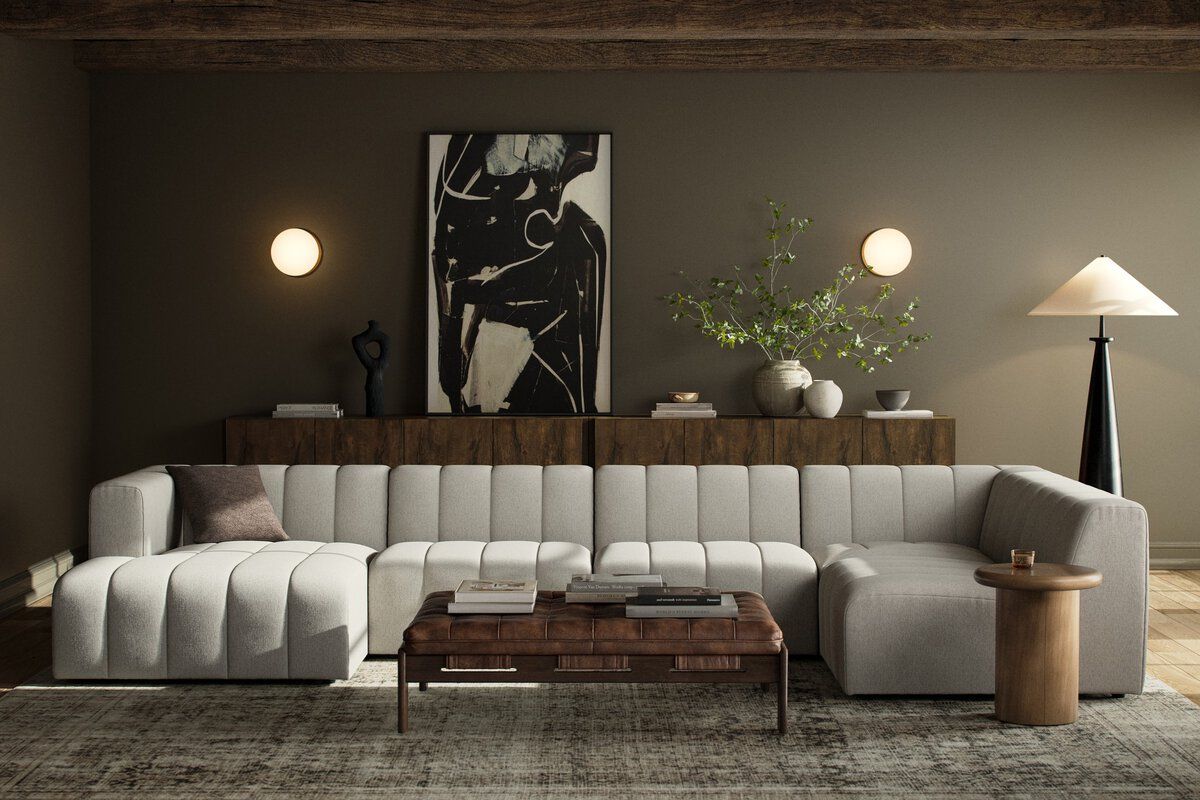 Langham Channeled 5-piece Sectional