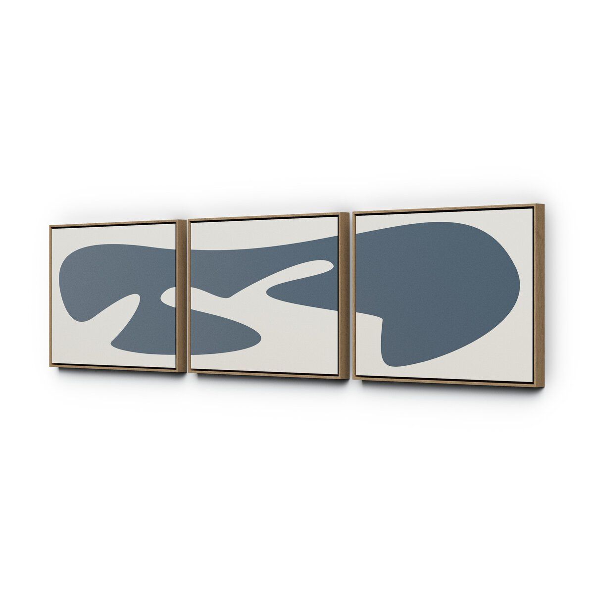 Organic Curves 3 Triptych By Fh Art Studio