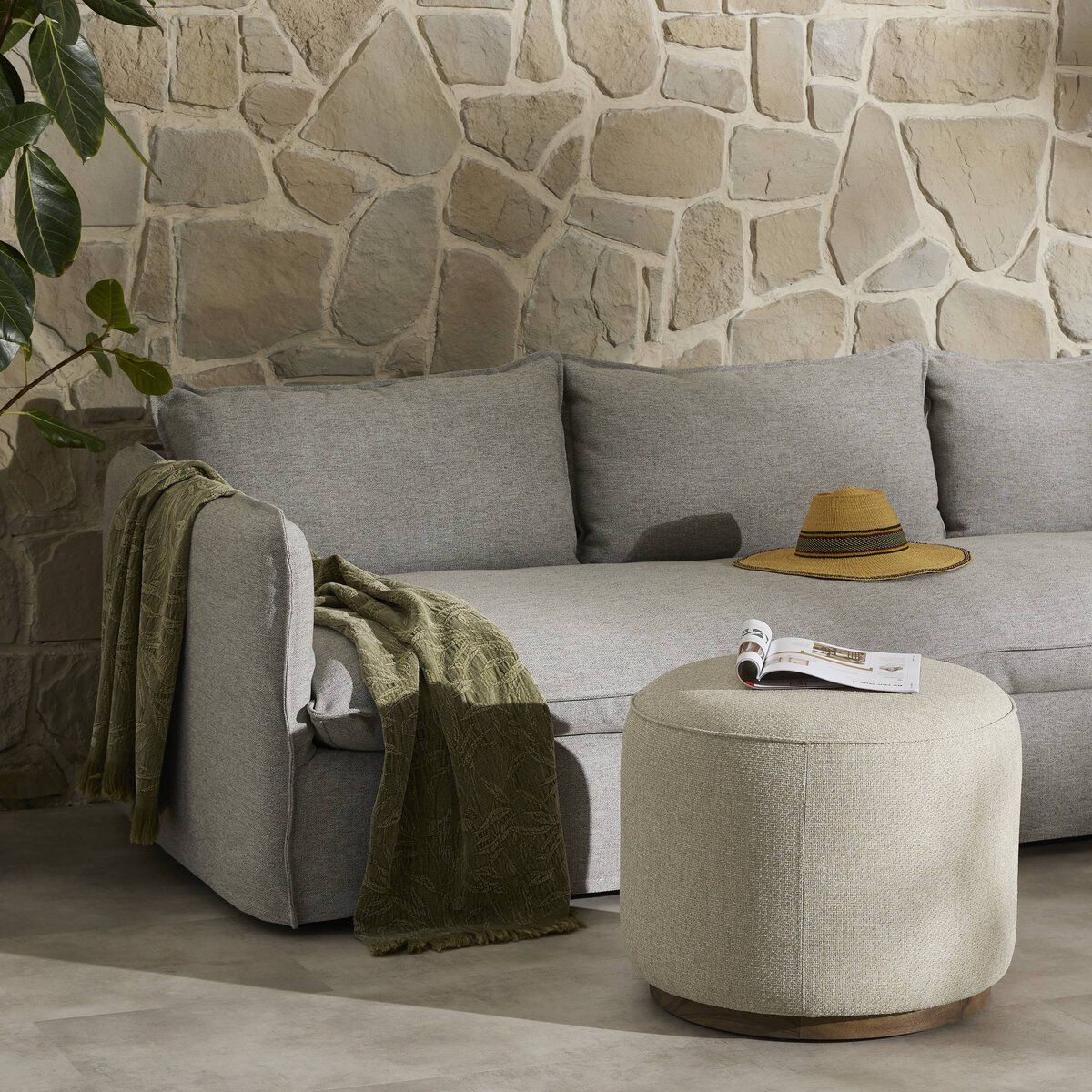 Sinclair Outdoor Ottoman