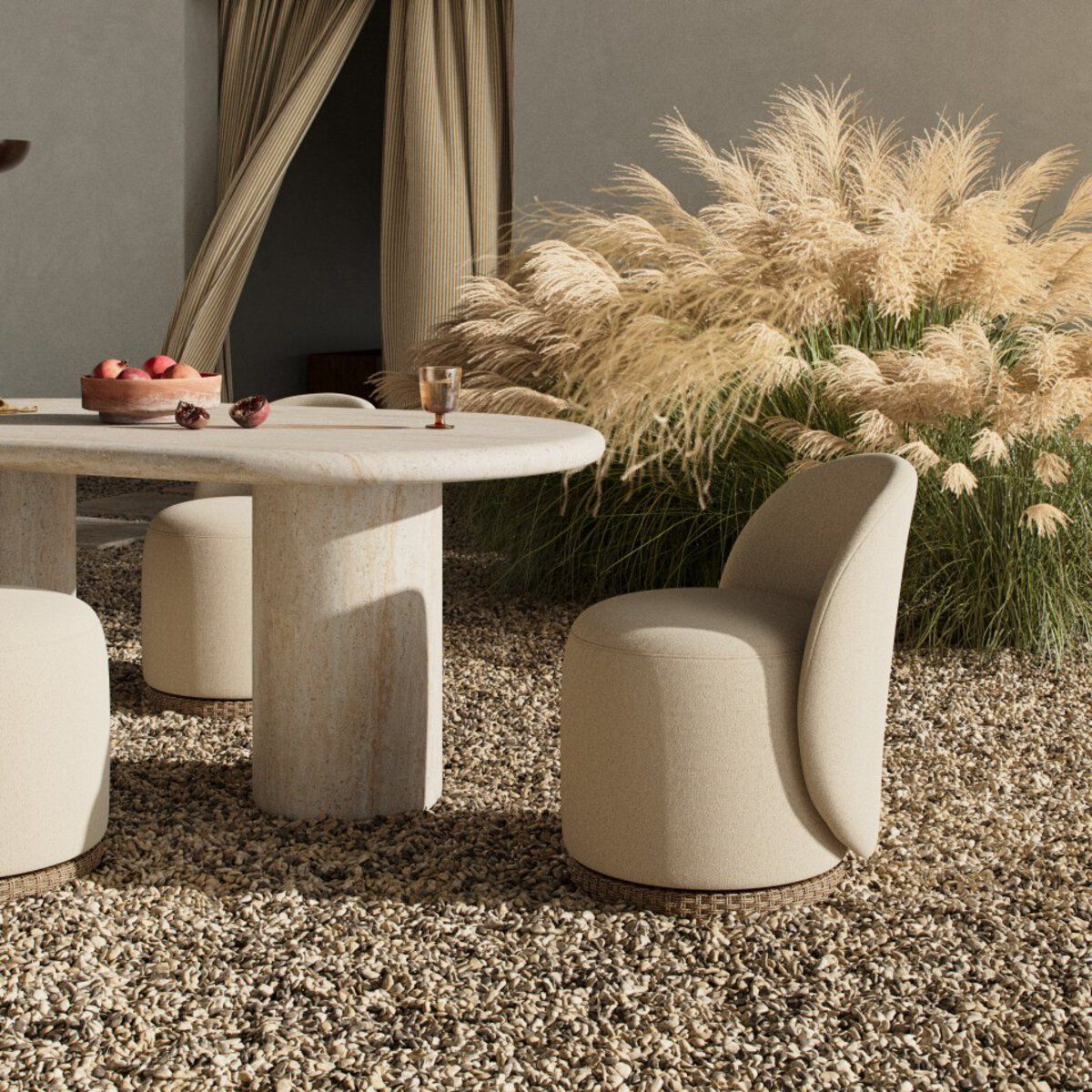 Quaid Outdoor Upholstered Dining Chair