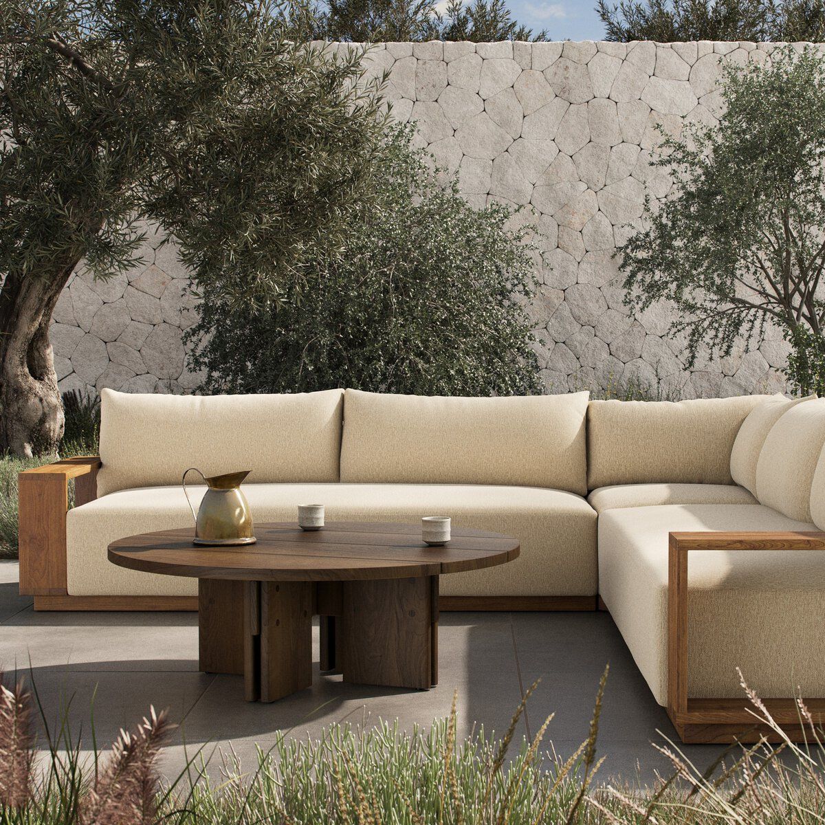 Branford Outdoor 3 Pc Sectional