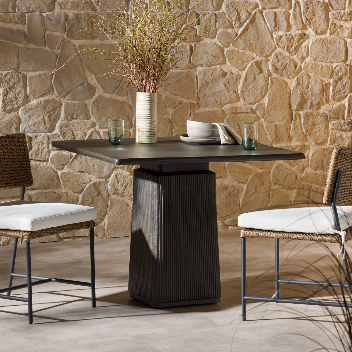Althea Outdoor Dining Table-38"