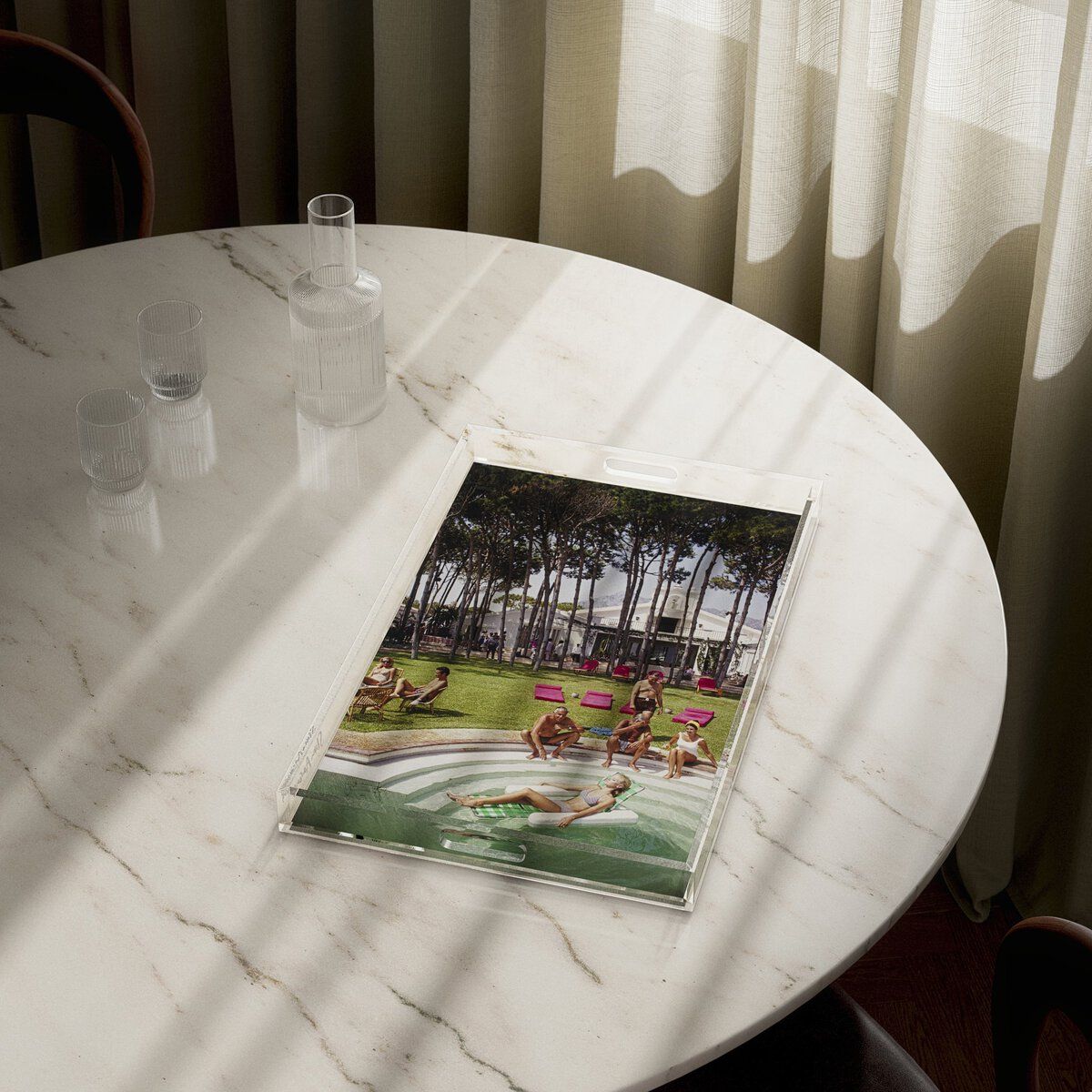 Marbella House Party Tray By Slim Aarons