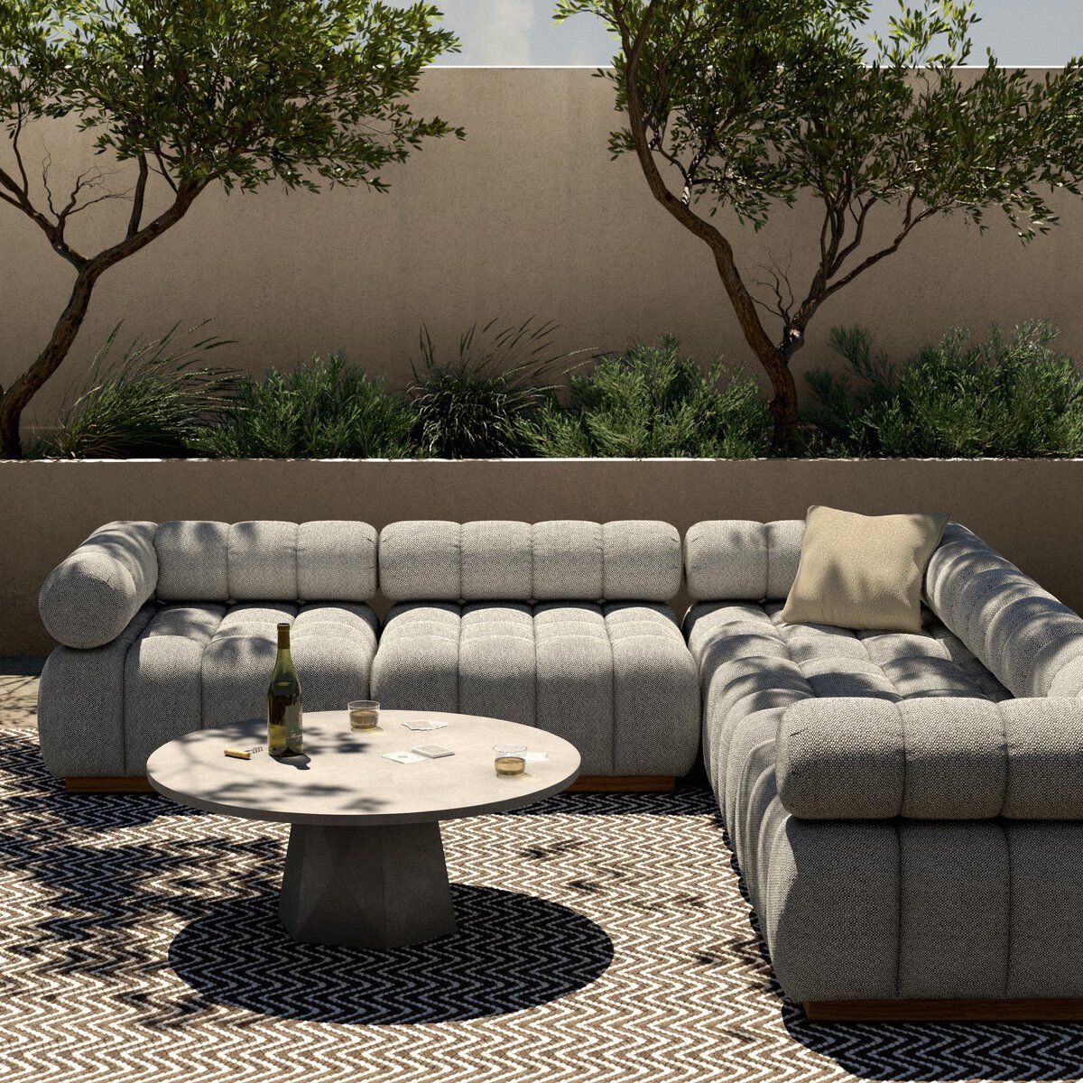 Roma Outdoor 5-piece Sectional