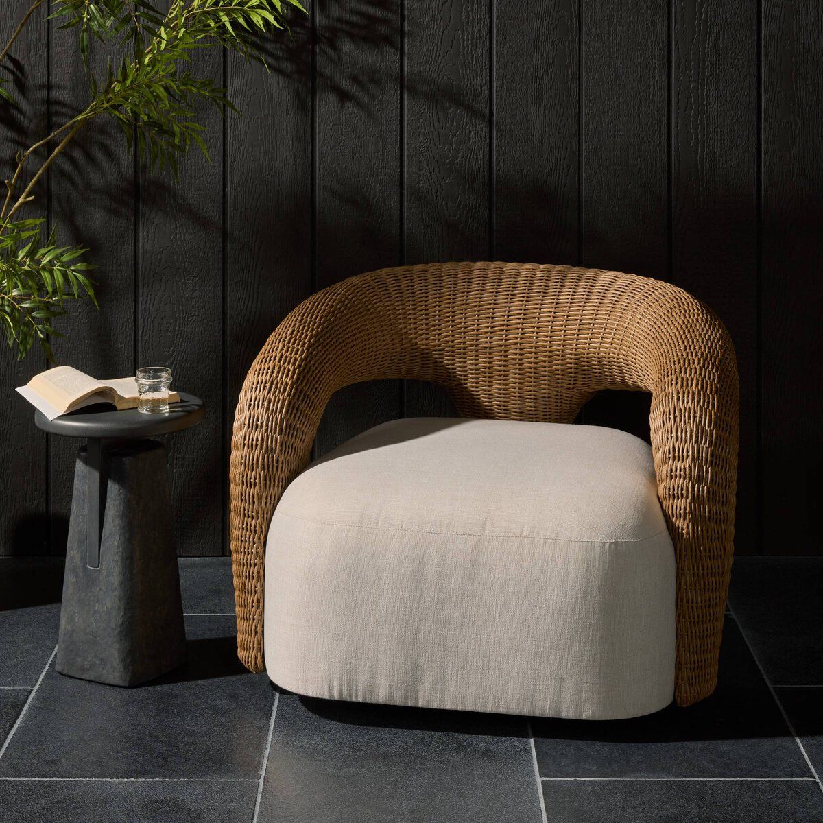 Mazie Outdoor Swivel Chair