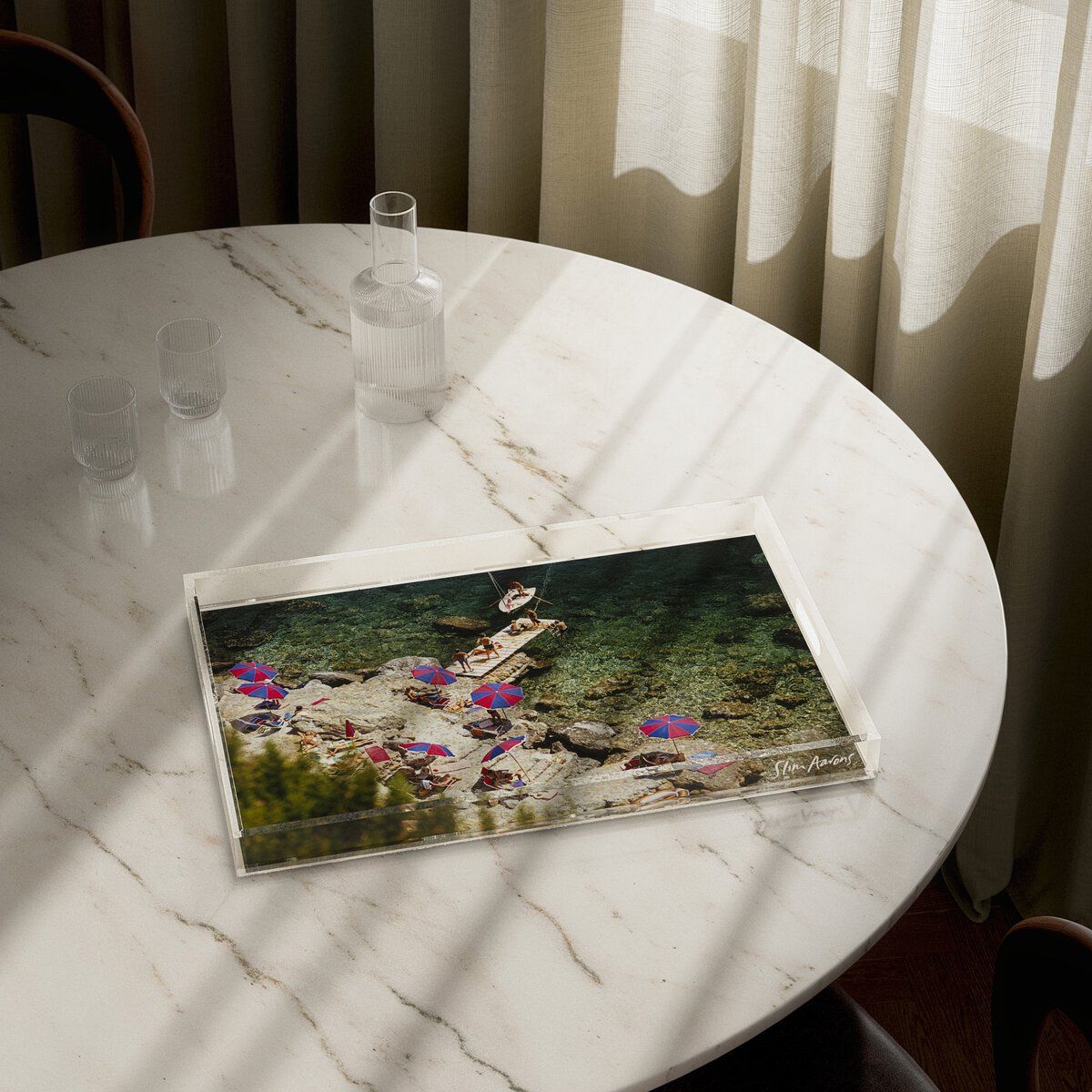 Il Pelicano Beach Tray By Slim Aarons