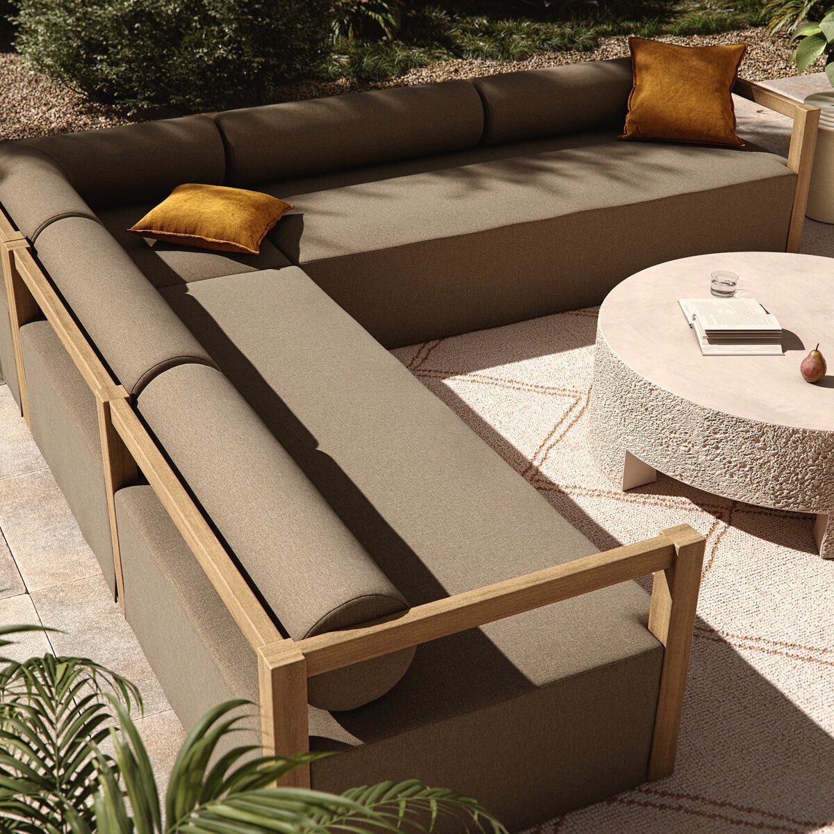 Laskin Outdoor 3pc Sectional